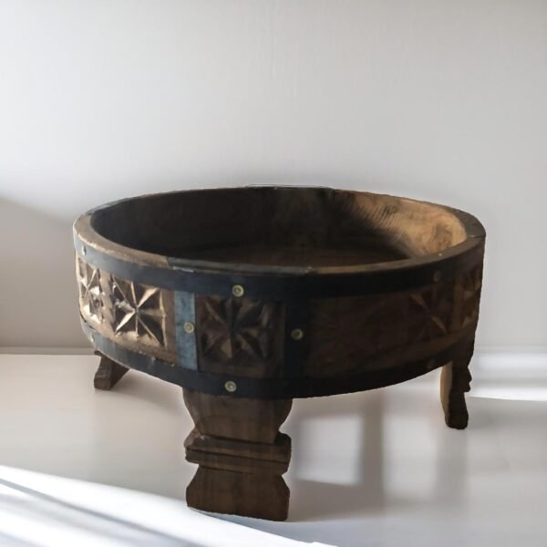Traditional Wooden Chakki Tafel Coffee Table