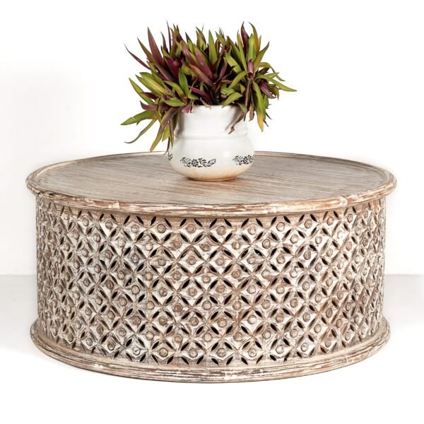 Hand Carved Traditional Coffee Table