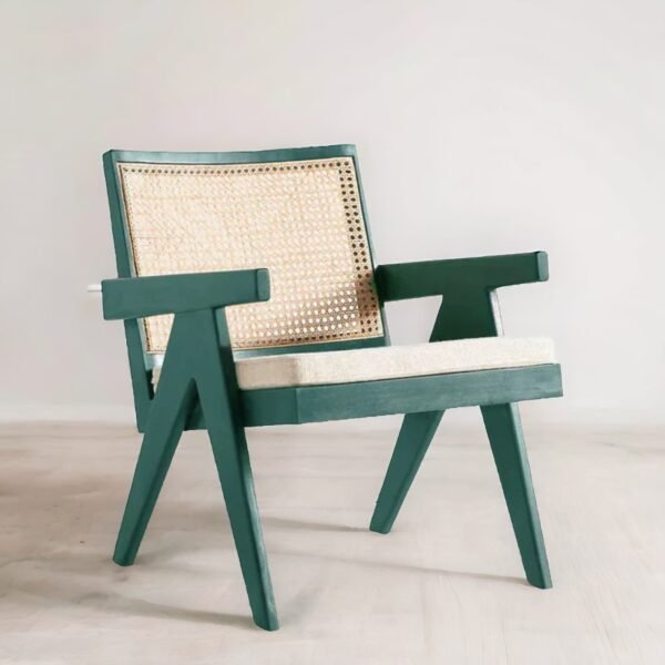 Rattan Classic Green Armchair