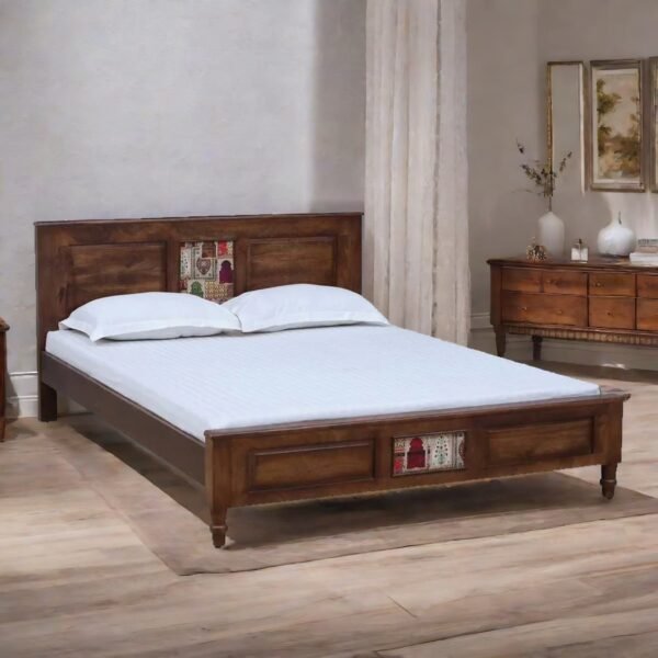 Traditional Indian Solid Wood Bed