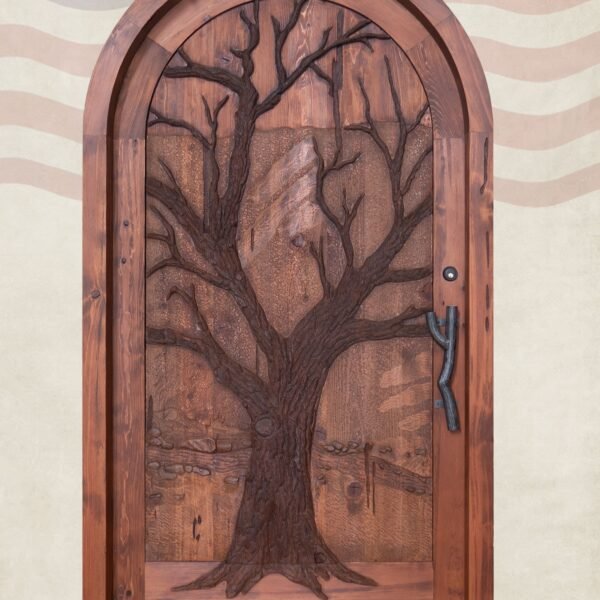 Hand Carved Tree of Life Door
